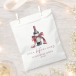 Vino Before Vows Red Wine Bottle Bow Bridal Shower Favour Bags<br><div class="desc">These are Vino Before Vows Red Wine Bottle Bow Bridal Shower Party Favour Bags!</div>
