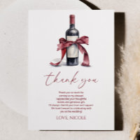 Vino Before Vows Red Wine Bottle Bow Bridal Shower