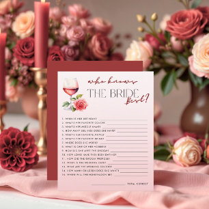 Vino Before Vows Who Knows the Bride Best Game