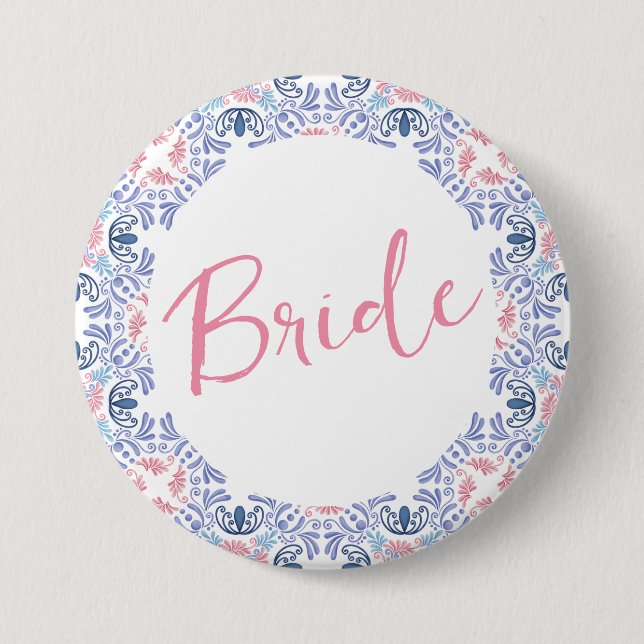 Vino Before Vows wine Bachelorette Party 7.5 Cm Round Badge (Front)