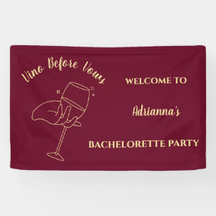 Vino Before Vows Wine Bachelorette Weekend Banner