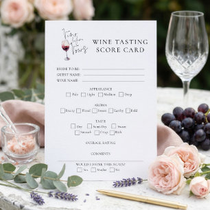 Vino Before Vows Wine Score Card Bridal Shower
