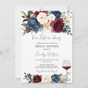 Vino Before Vows Wine Tasting Bridal Shower Invitation