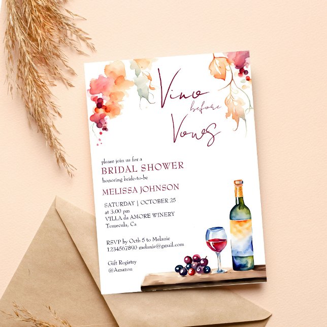 Vino before vows winery bridal shower template (Vino before vows winery bridal shower template invitation digital download winery vineyard bridal)
