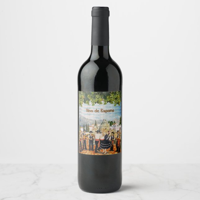 Vino de España Wine Label (Front)