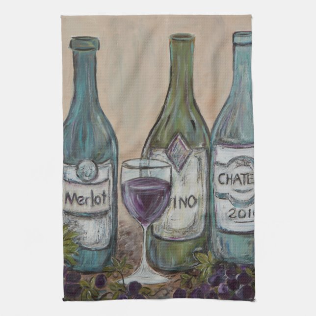 Vino Kitchen Towels (Vertical)