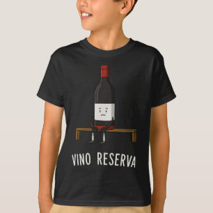 Vino Reserva Funny Soccer Benchwarmer Reserve Wine T-Shirt