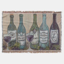 Vino Throw Blanket