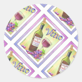 VINO! You Had Me at MERLOT! Classic Round Sticker