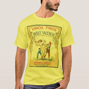 Vinos Finos vintage wine label print Tee Shirt