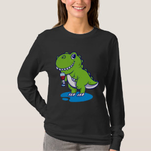 Vinosaurus Rex Wine Vino Wine Dinosaur T-Shirt