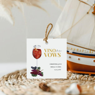Vinow before vows WIne Tasting bridal shower Favour Tags