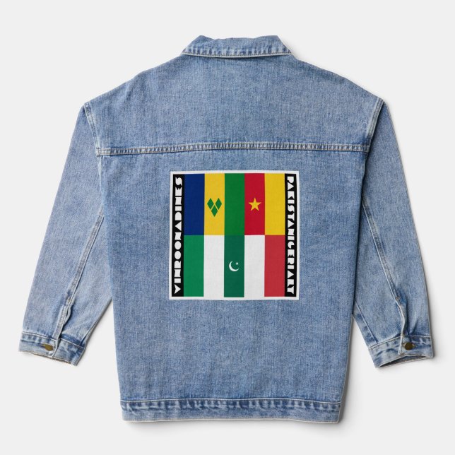 Vinroonadines and Pakistanigerialy Denim Jacket (Back)