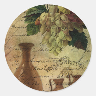 Vins Spiritueux, Nectar of the Gods Classic Round Sticker