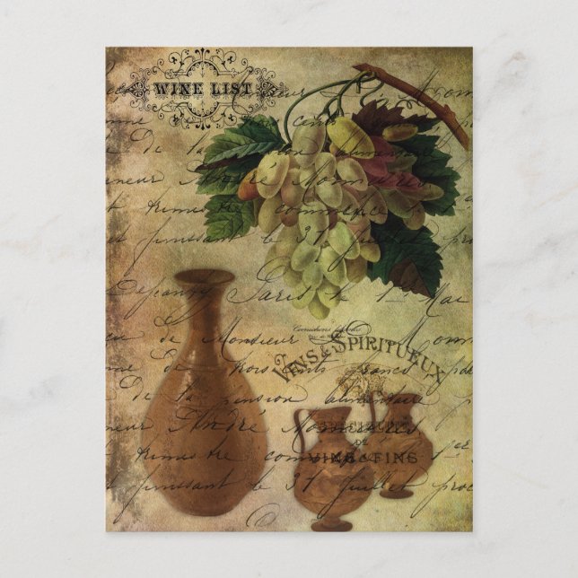 Vins Spiritueux, Nectar of the Gods Postcard (Front)