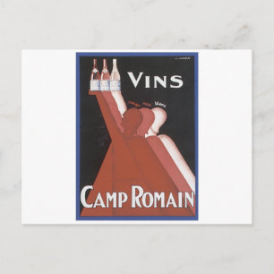 VINS VINTAGE WINE ART POSTER POSTCARD