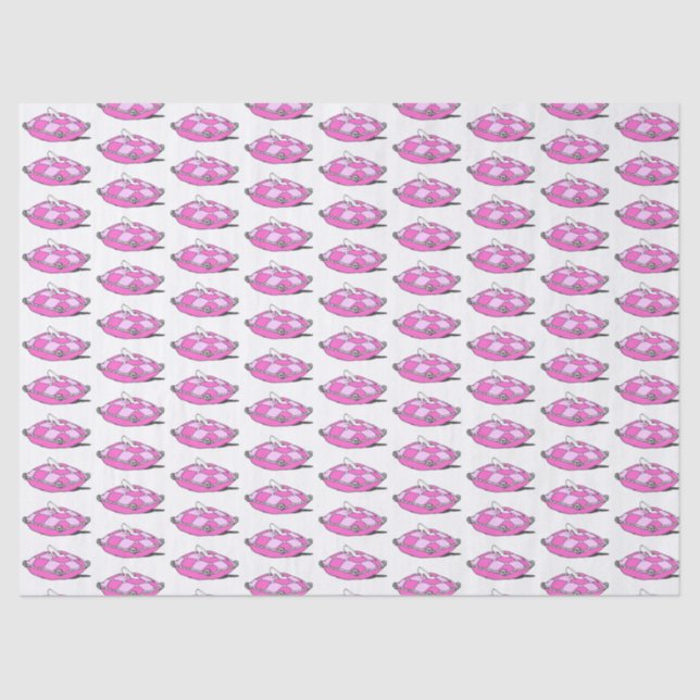 Vintag Cinderella Slipper in Pinks Tissue Paper (Front)