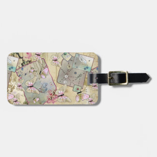 Vintag mit Schmetterlingen Case-Mate iPhone Hülle Luggage Tag