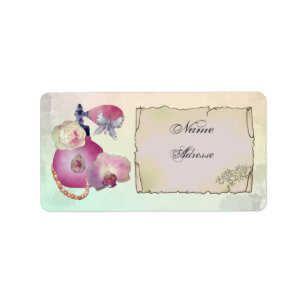 Vintag perfume label