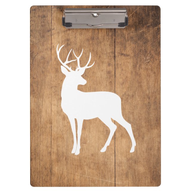 Vintaga Beauty Wood & Deer  Clipboard (Front)