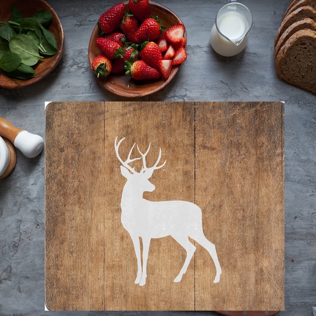 Vintaga Beauty Wood & Deer  Cutting Board (Creator Uploaded)