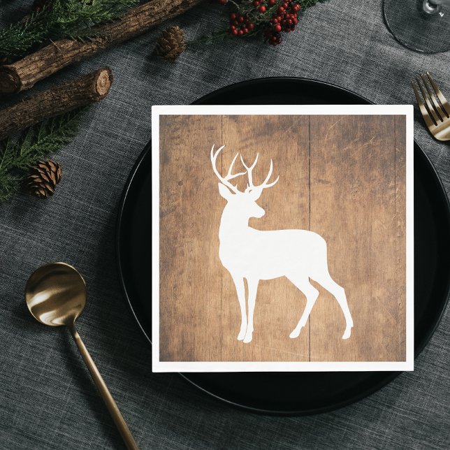 Vintaga Beauty Wood & Deer  Napkin (Creator Uploaded)
