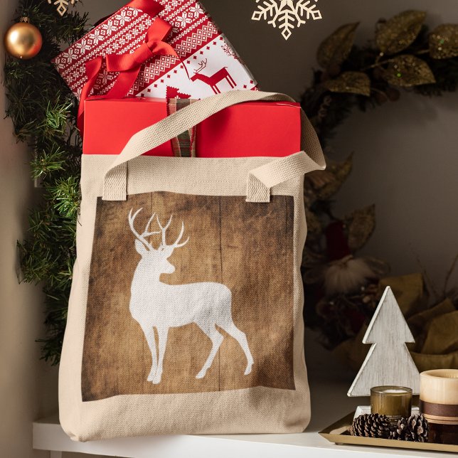 Vintaga Beauty Wood & Deer  Tote Bag (Creator Uploaded)
