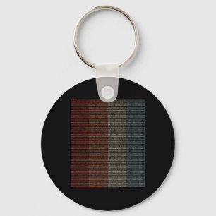 Vintage 10000 Digits Pi Sign - Math Mathematics -  Key Ring