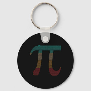 Vintage 10000 Digits Pi Sign - Math Mathematics -  Key Ring