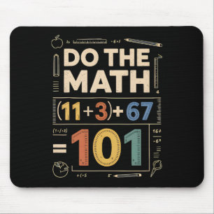 Vintage 100 Days School Math Equation Do The Math Mouse Mat