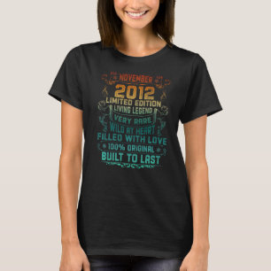 Vintage 10 Years Old November 2012 10th Birthday T-Shirt