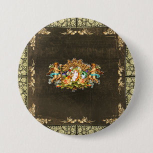 Vintage 114 7.5 cm round badge