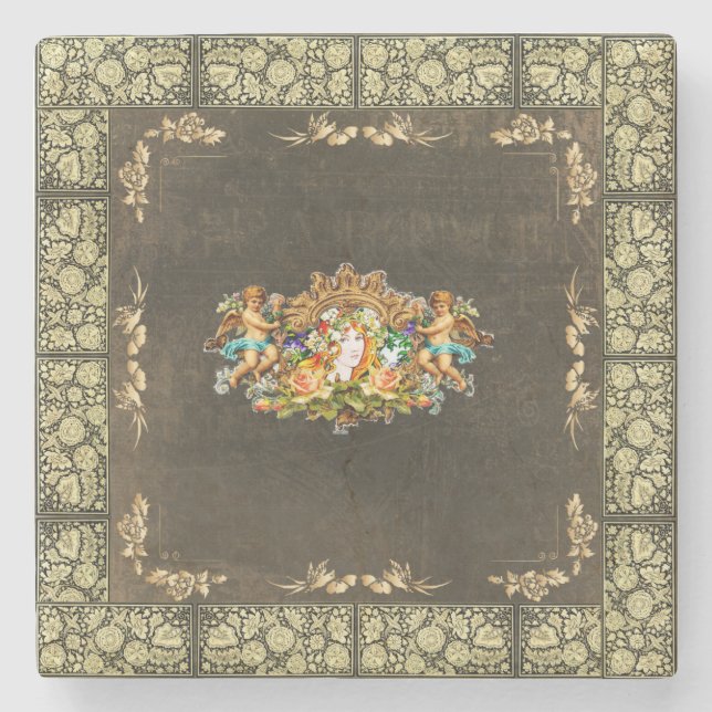 Vintage 114 stone coaster (Front)