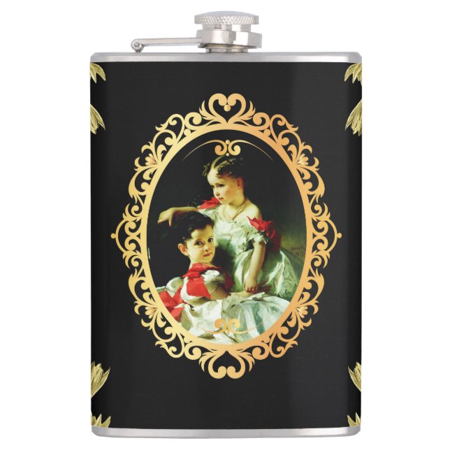 Vintage 115 hip flask (Front)