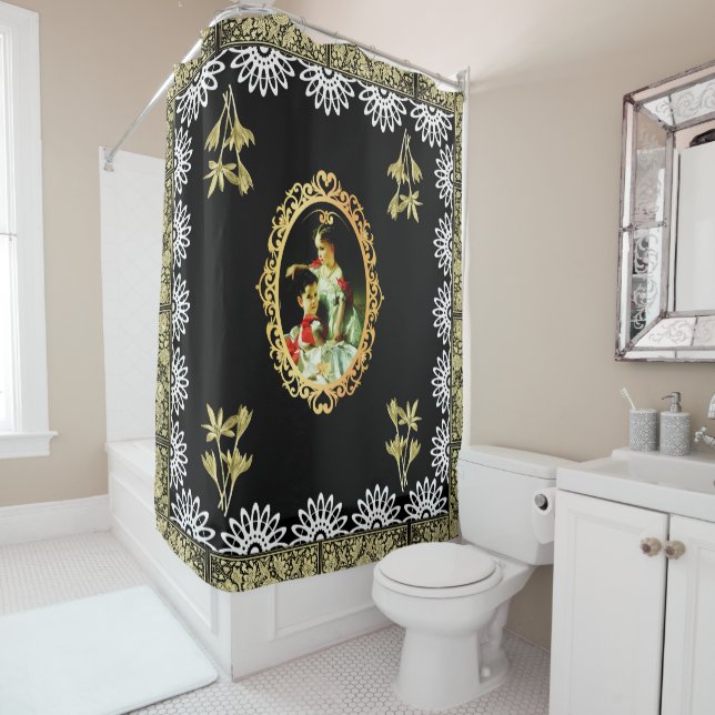 Vintage 115 shower curtain (In Situ)