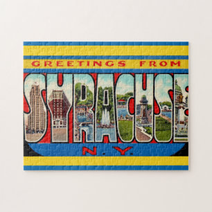 Vintage 11x14 Syracuse NY Jigsaw Puzzle