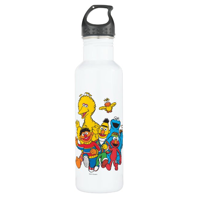 Vintage 123 Sesame Street 710 Ml Water Bottle (Front)