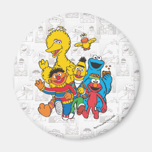 Vintage 123 Sesame Street Magnet