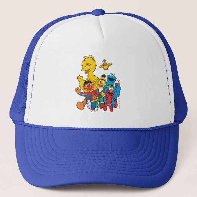 Vintage 123 Sesame Street Trucker Hat (Front)