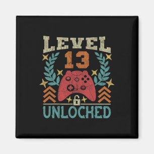 Vintage 13th Birthday Gift 13 Year Old Boy Girl Ga Magnet
