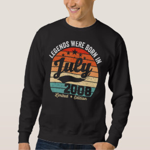 Vintage 14th Birthday Legends Were Born In July 20 Sweatshirt