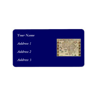 Vintage 1660's Africa Map by Willem Janszoon Blaeu