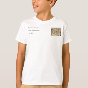 Vintage 1660's Africa Map by Willem Janszoon Blaeu T-Shirt