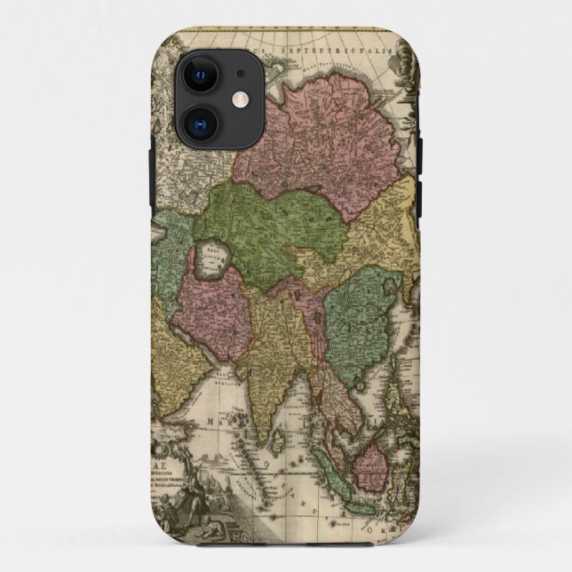 Vintage 1700 World Map iPhone 5 Cover (Back)