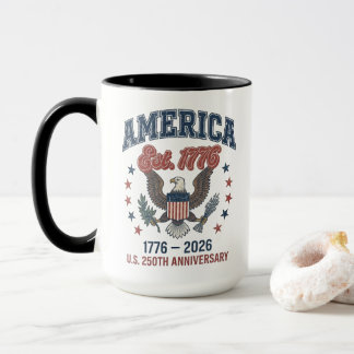 Vintage 1776-2026 U.S. 250th Anniversary Ceramic Mug