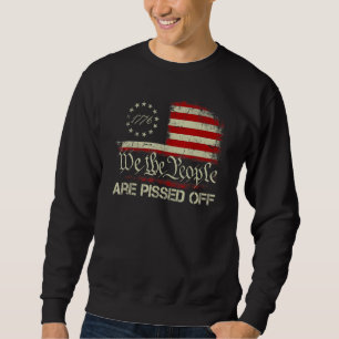 Vintage 1776 Flag American Flag We The People Are Sweatshirt