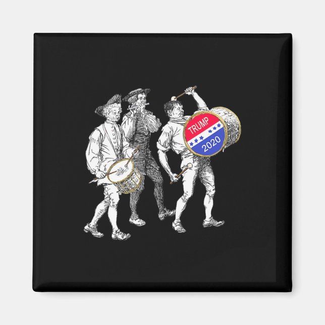 Vintage 1776 Style Fife And Drums  Magnet (Front)