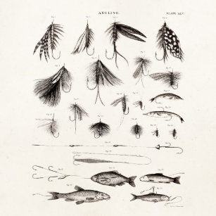 Fishing Lure Art Wall Decor Zazzle Co Uk