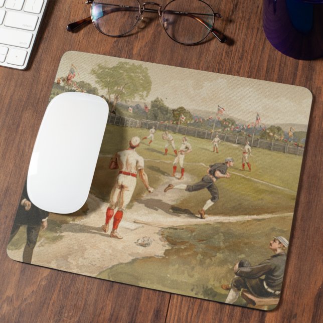 Vintage 1800s Baseball Game Mouse Mat (Creator Uploaded)