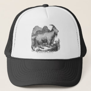 Vintage 1800s Goats American Rocky Mountain Goat Trucker Hat
